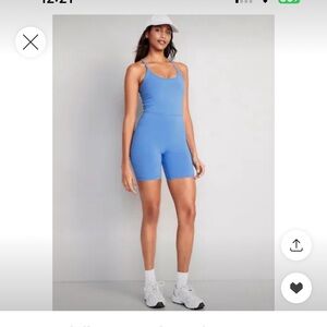 Old Navy PowerChill Cami Bodysuit for Women --
6-inch inseam in blue size large